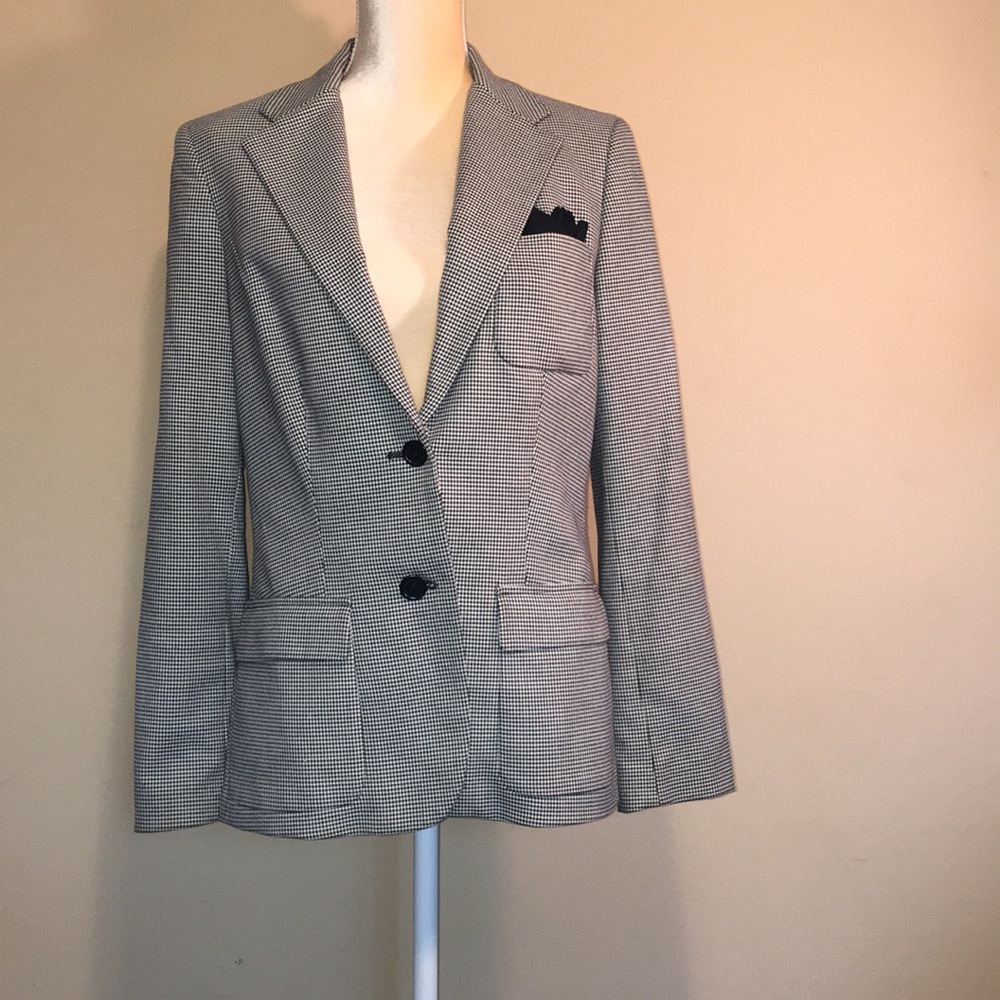 Ralph Lauren Black & White Houndstooth Jacket